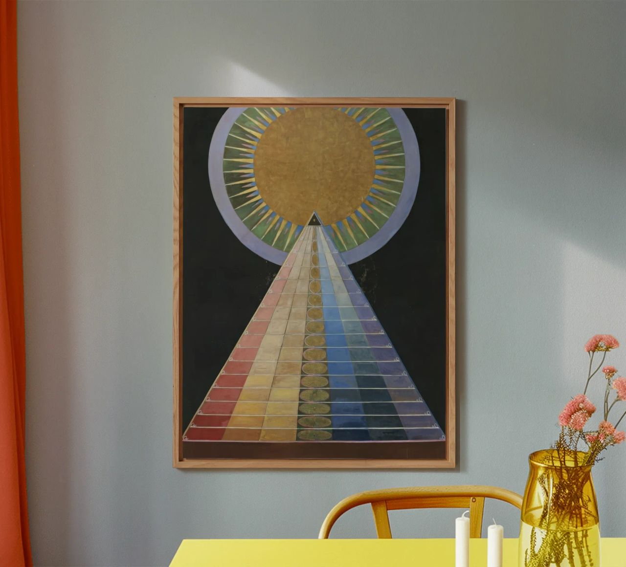 HILMA AF KLINT concentric alluminio dibond da Hilma HIll