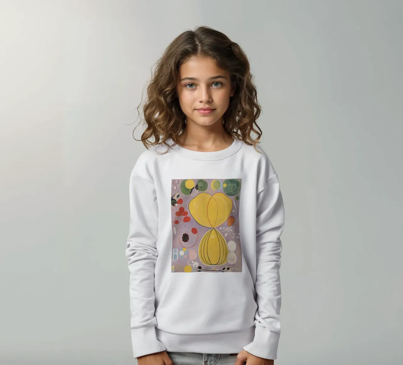 HILMA AF KLINT formularios abstractos sudadera para niño de Hilma HIll