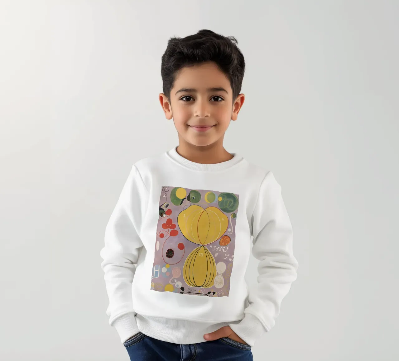 HILMA AF KLINT formularios abstractos sudadera para niño de Hilma HIll