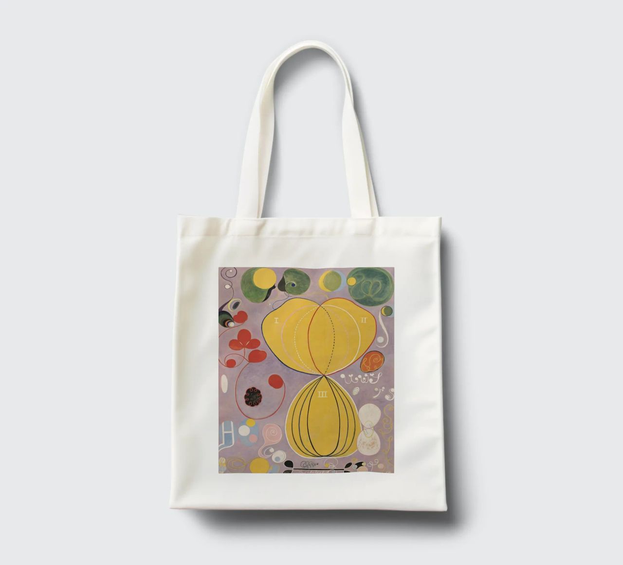 HILMA AF KLINT abstract forms tote bag by Hilma HIll