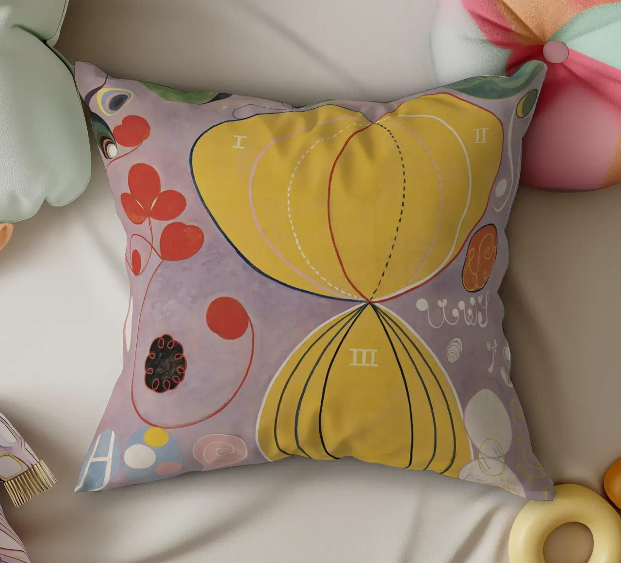 Moduli astratti HILMA AF KLINT cuscino da Hilma HIll