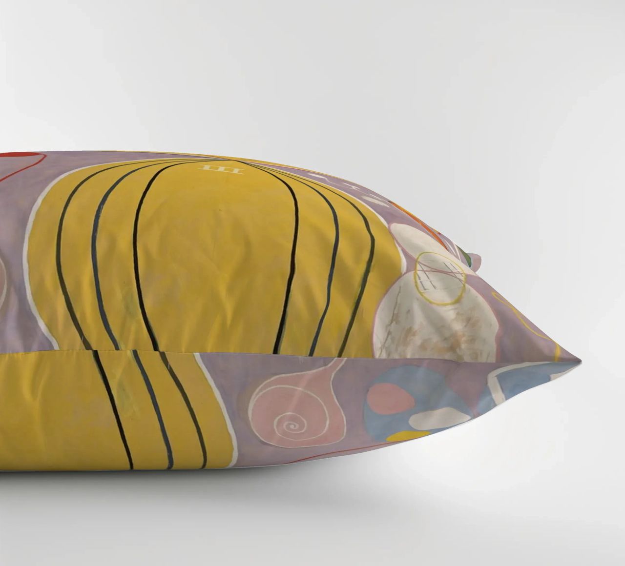 HILMA AF KLINT abstract forms decorative cushion by Hilma HIll