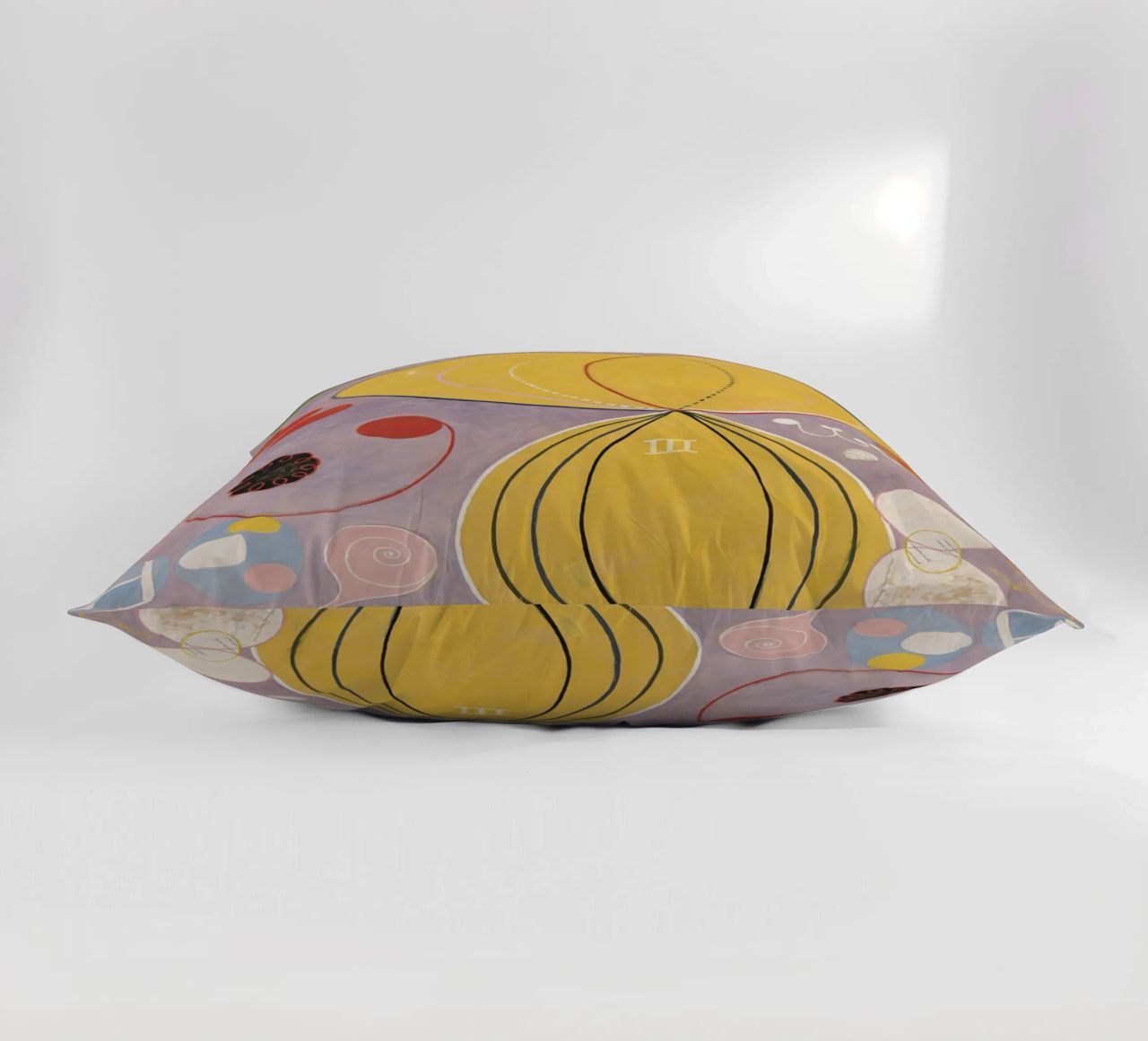 HILMA AF KLINT abstract forms decorative cushion by Hilma HIll