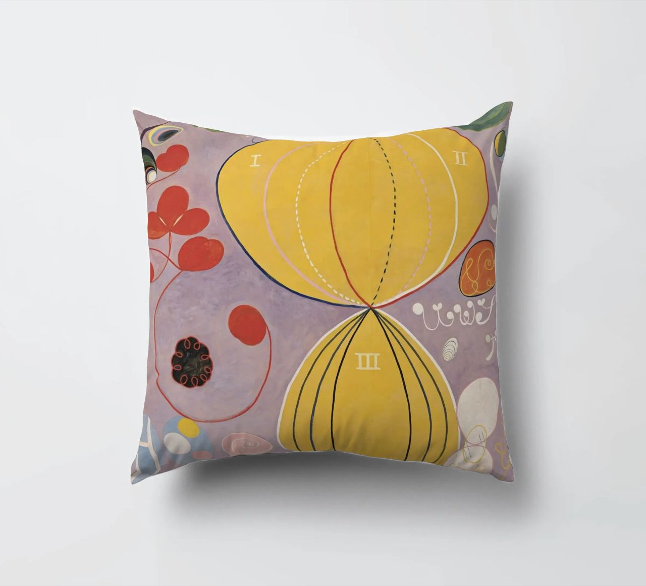 HILMA AF KLINT abstract forms decorative cushion by Hilma HIll