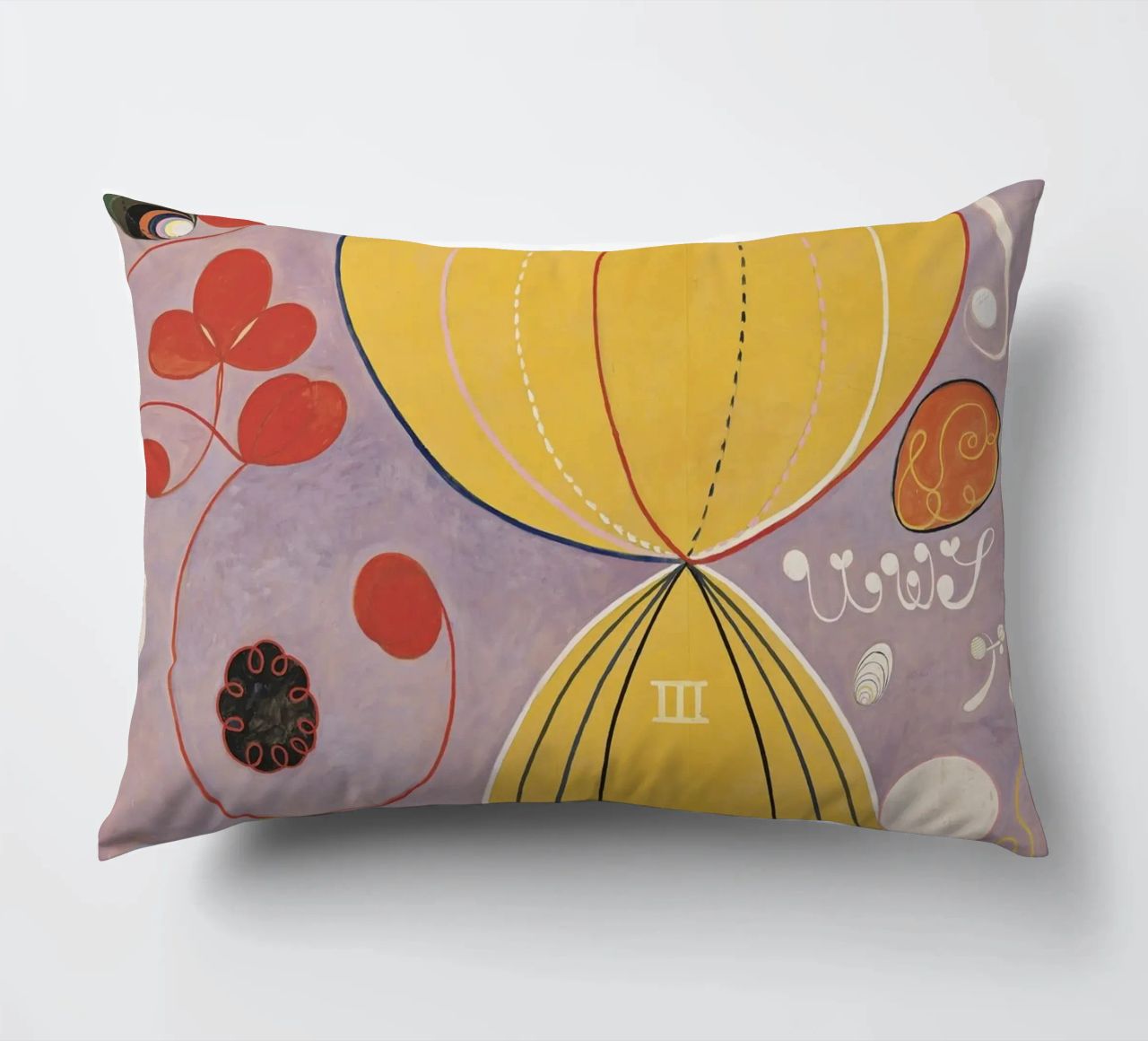 HILMA AF KLINT abstract forms decorative cushion by Hilma HIll