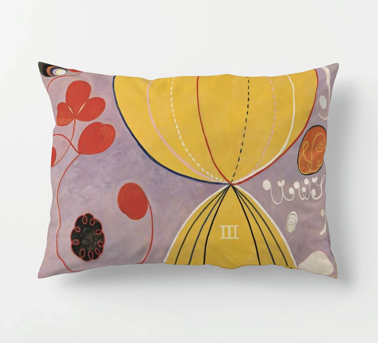 HILMA AF KLINT abstract forms decorative cushion by Hilma HIll