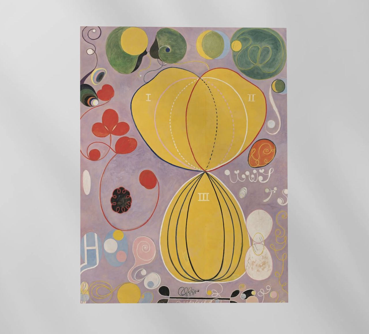 Moduli astratti HILMA AF KLINT pellicola backlit da Hilma HIll