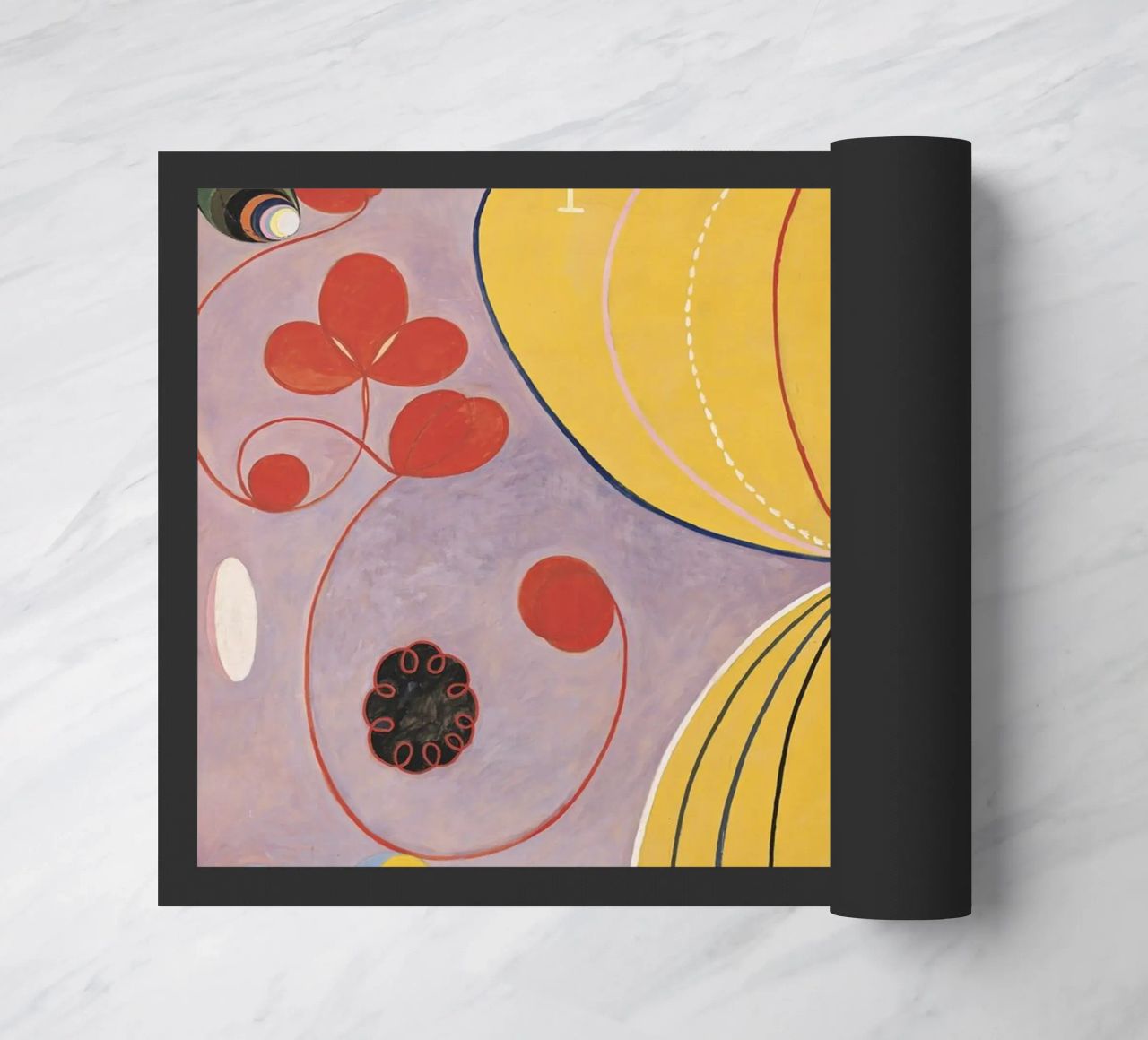 HILMA AF KLINT abstract forms doormat by Hilma HIll