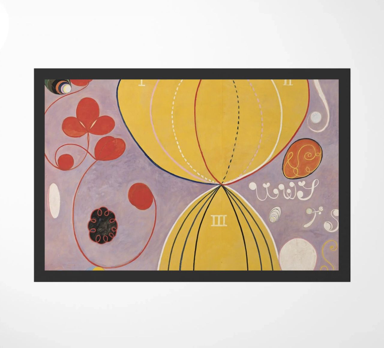 HILMA AF KLINT abstract forms doormat by Hilma HIll