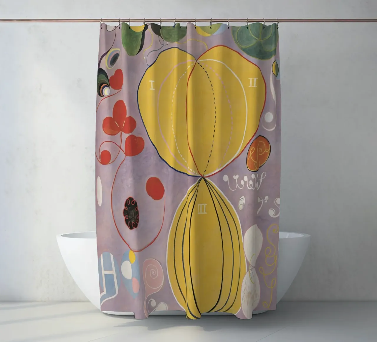 Moduli astratti HILMA AF KLINT tenda da doccia da Hilma HIll