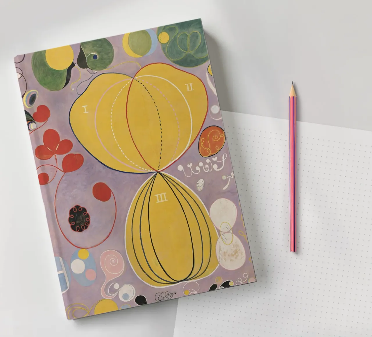 HILMA AF KLINT formes abstraites carnet de notes de Hilma HIll