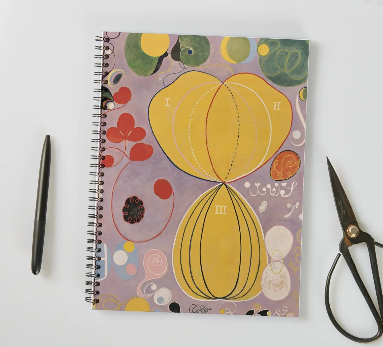 HILMA AF KLINT samenvattingen notitieboek met spiraal van Hilma HIll