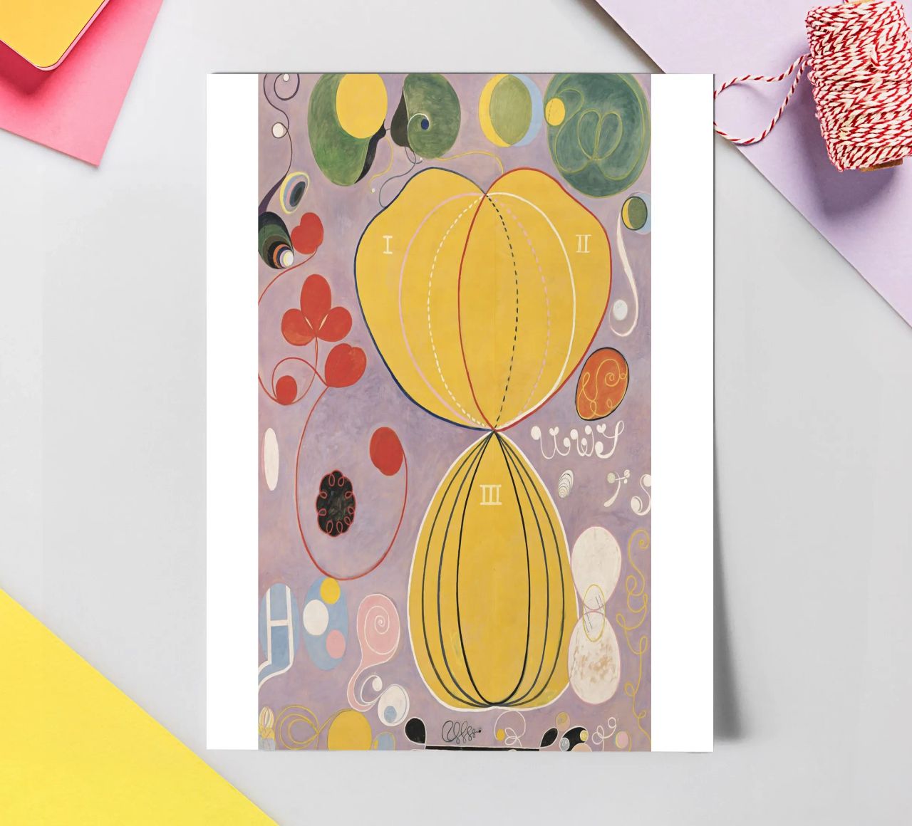 HILMA AF KLINT abstract forms sticker sheet by Hilma HIll