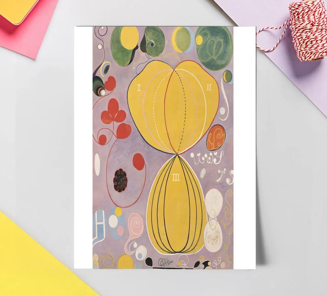 HILMA AF KLINT abstract forms sticker sheet by Hilma HIll