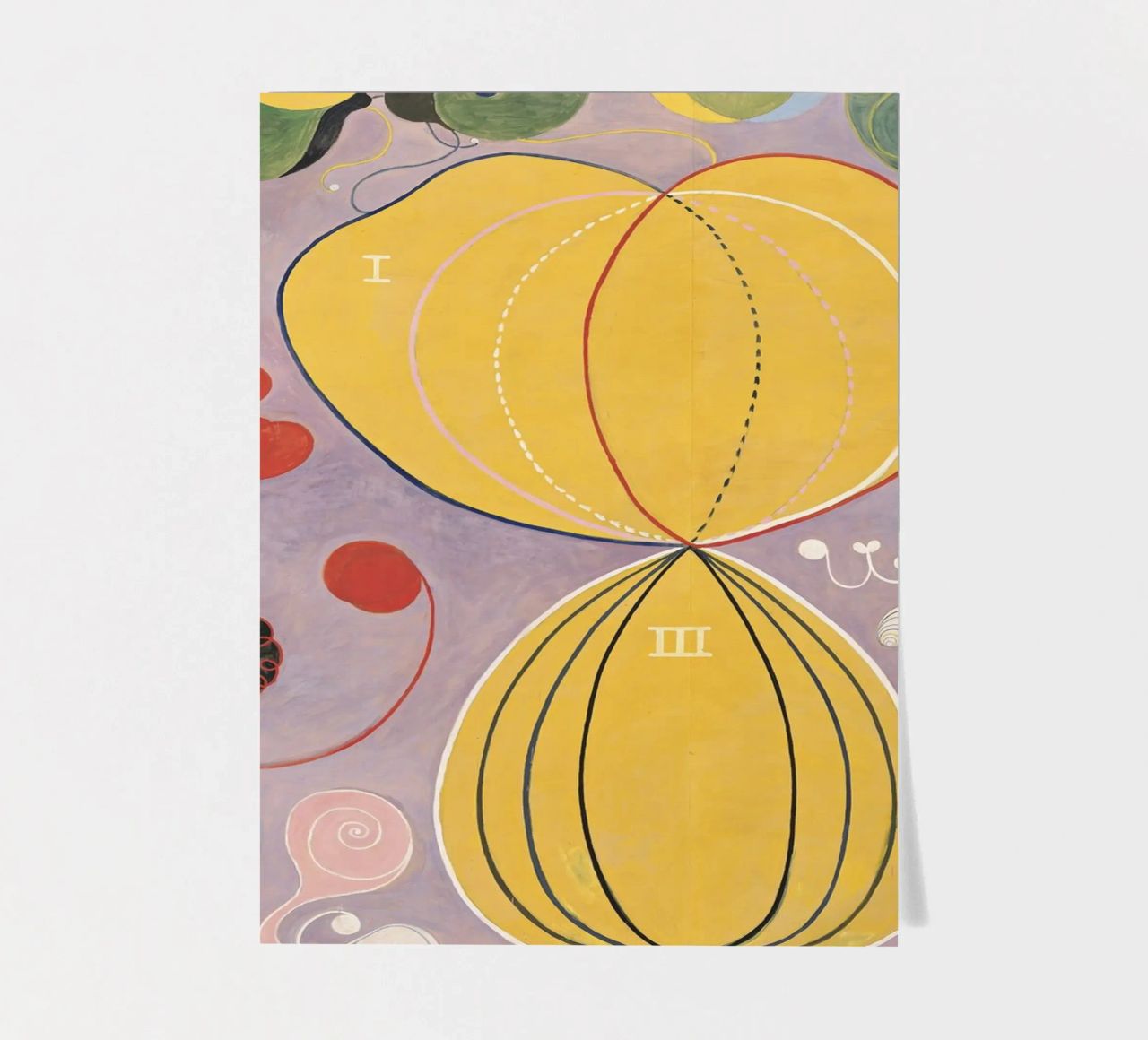 HILMA AF KLINT abstract forms sticker sheet by Hilma HIll