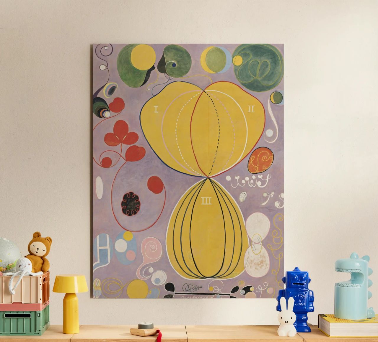 HILMA AF KLINT abstract forms alu-dibond by Hilma HIll