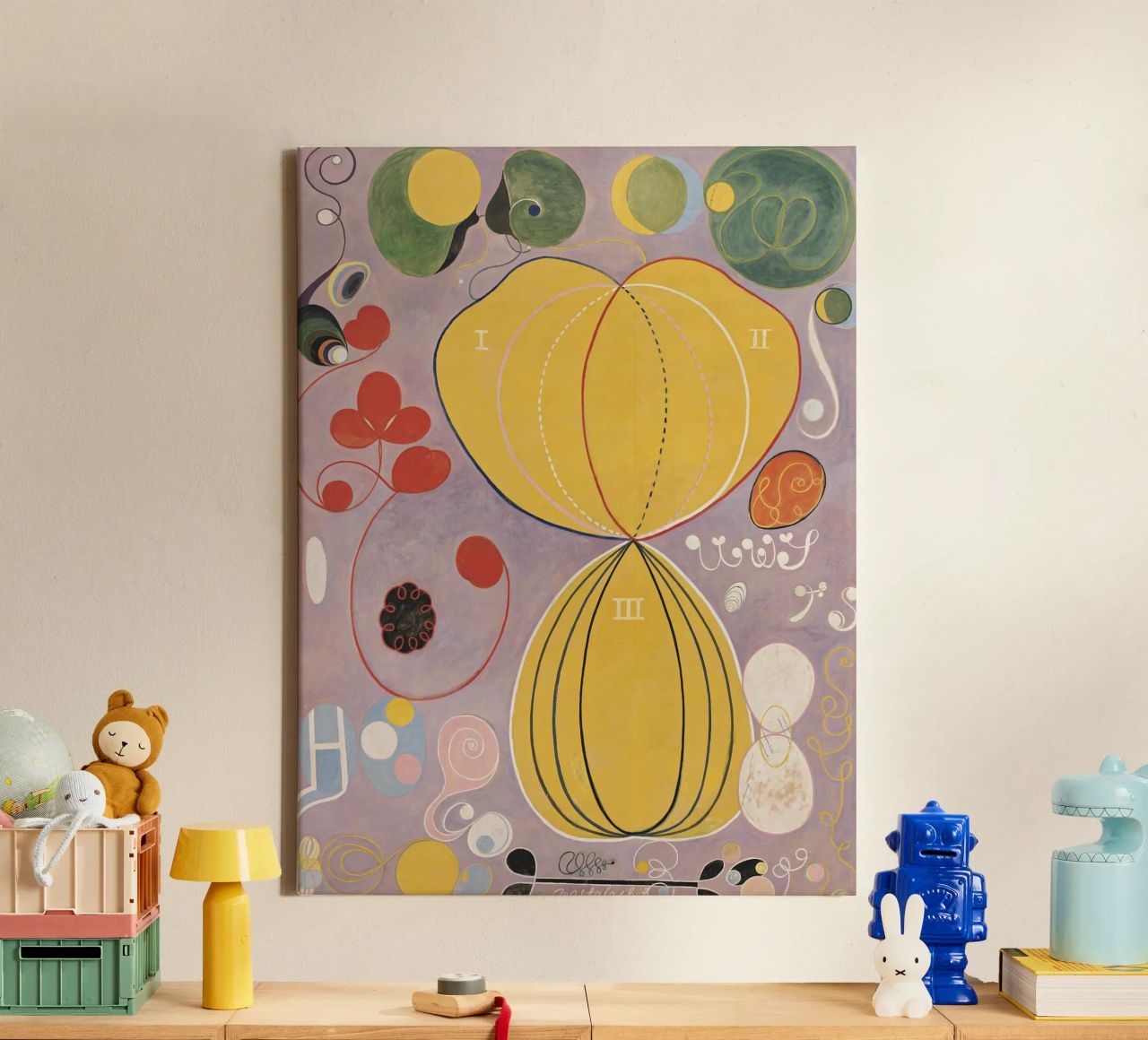 HILMA AF KLINT abstract forms canvas by Hilma HIll