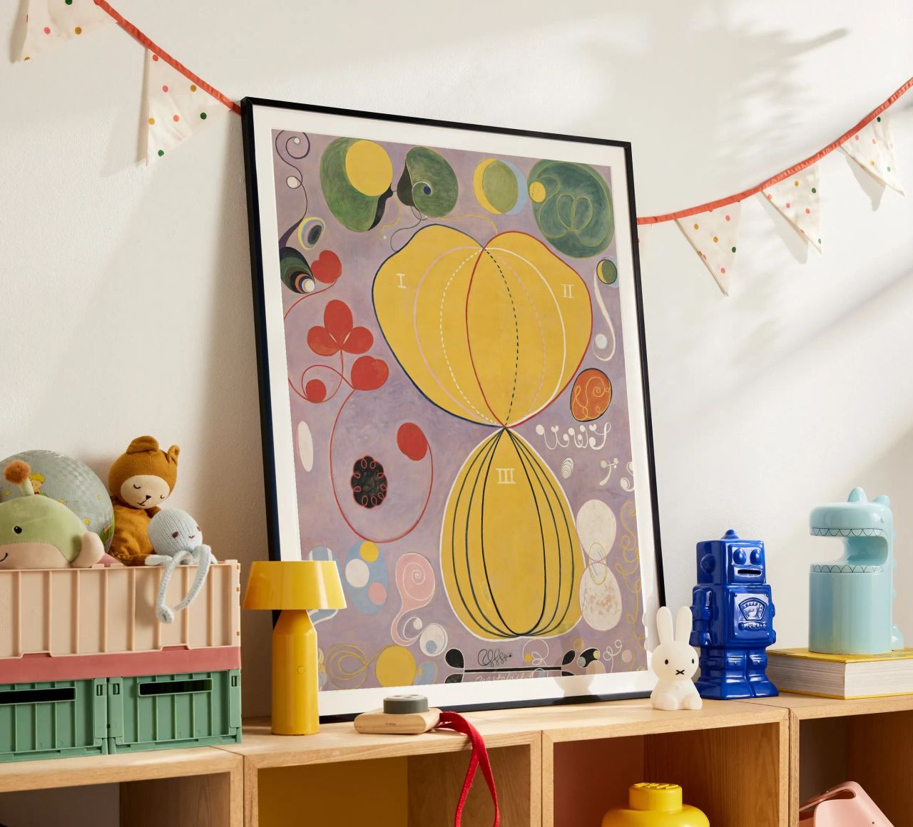 HILMA AF KLINT abstract forms poster by Hilma HIll
