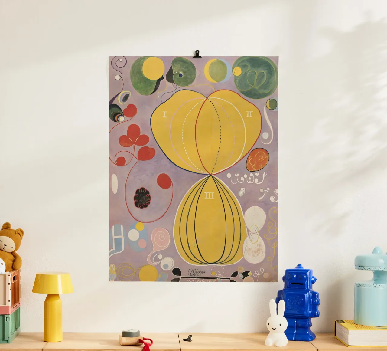 HILMA AF KLINT formes abstraites poster de Hilma HIll