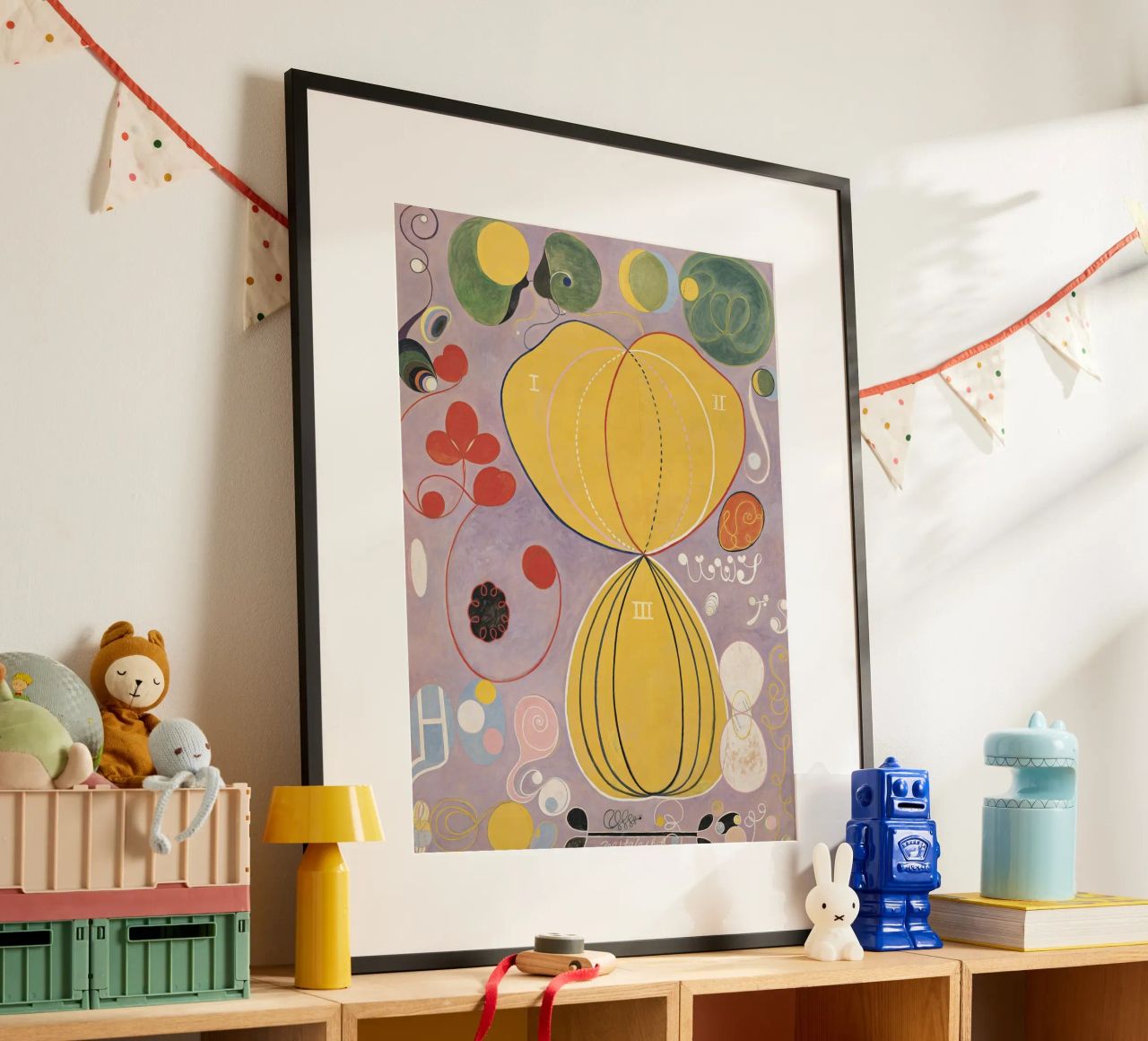 HILMA AF KLINT abstract forms poster by Hilma HIll