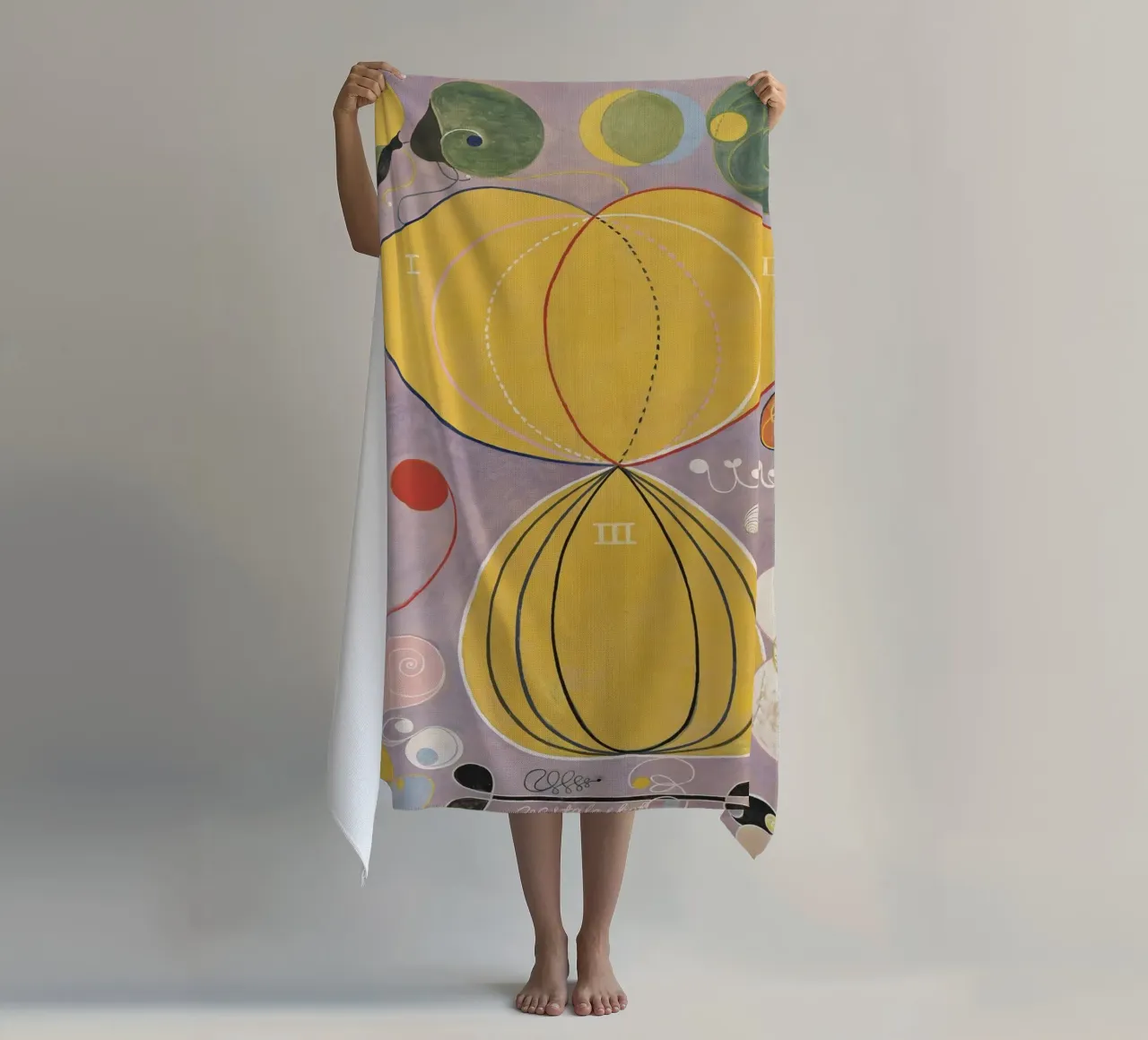 HILMA AF KLINT abstrakte Formulare Strandtuch von Hilma HIll