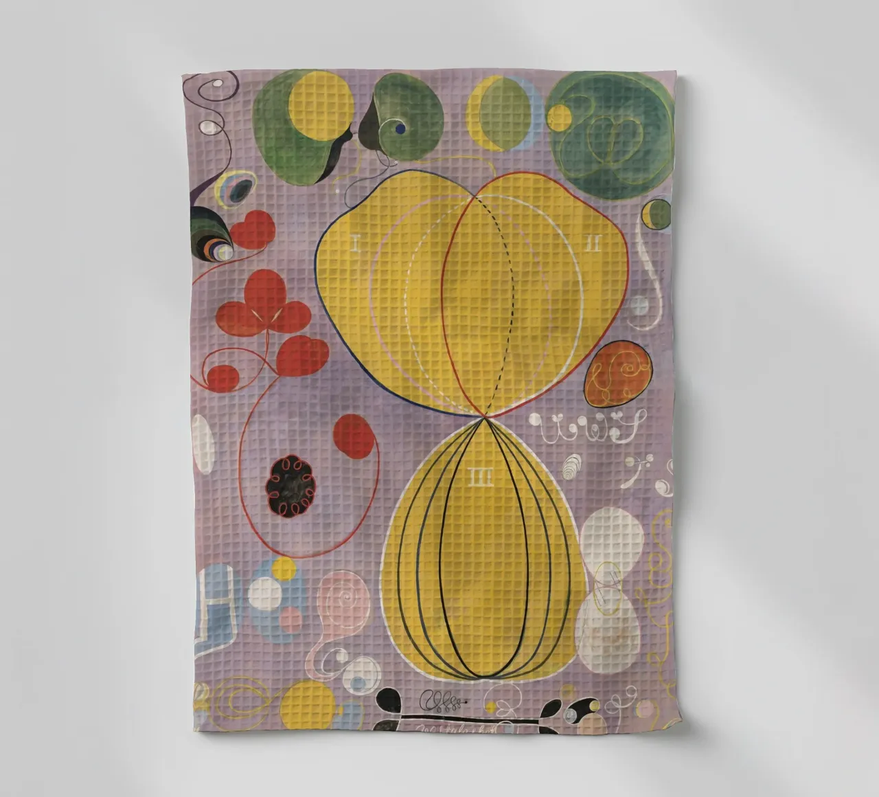 HILMA AF KLINT formes abstraites torchon de Hilma HIll