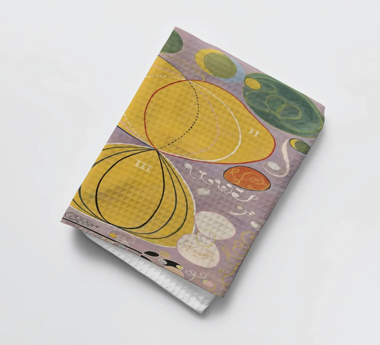 HILMA AF KLINT formularios abstractos paño de cocina de Hilma HIll
