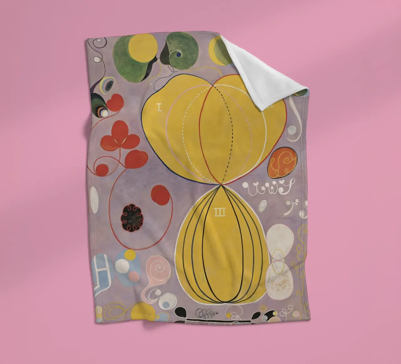 HILMA AF KLINT abstrakte Formulare Fleecedecke von Hilma HIll