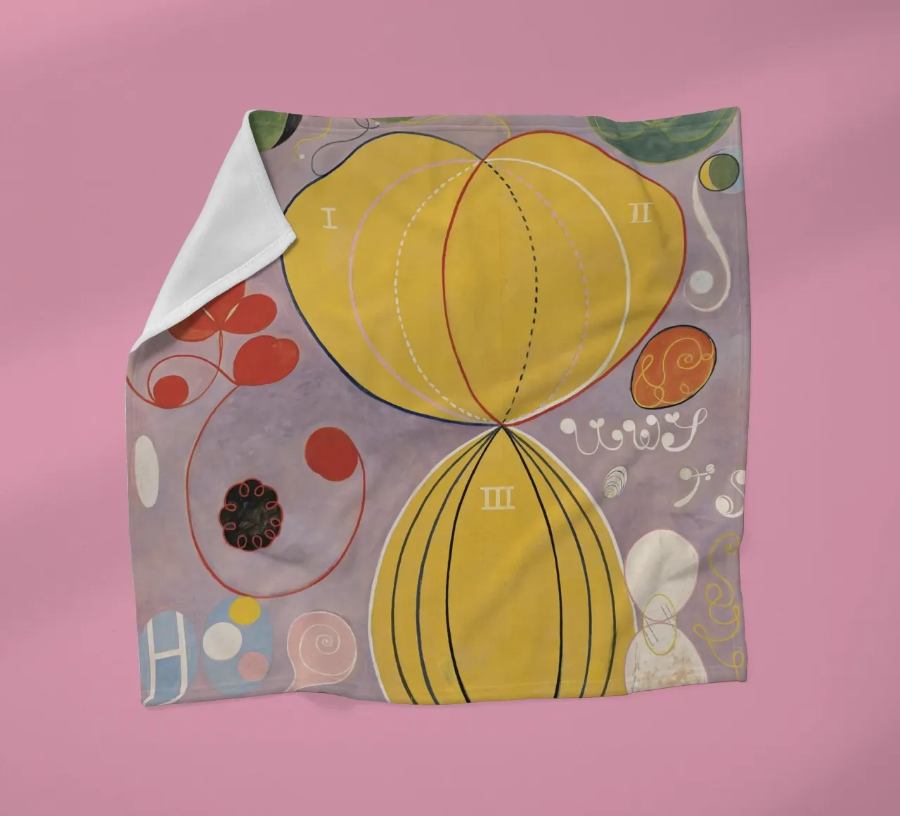 HILMA AF KLINT abstrakte Formulare Fleecedecke von Hilma HIll