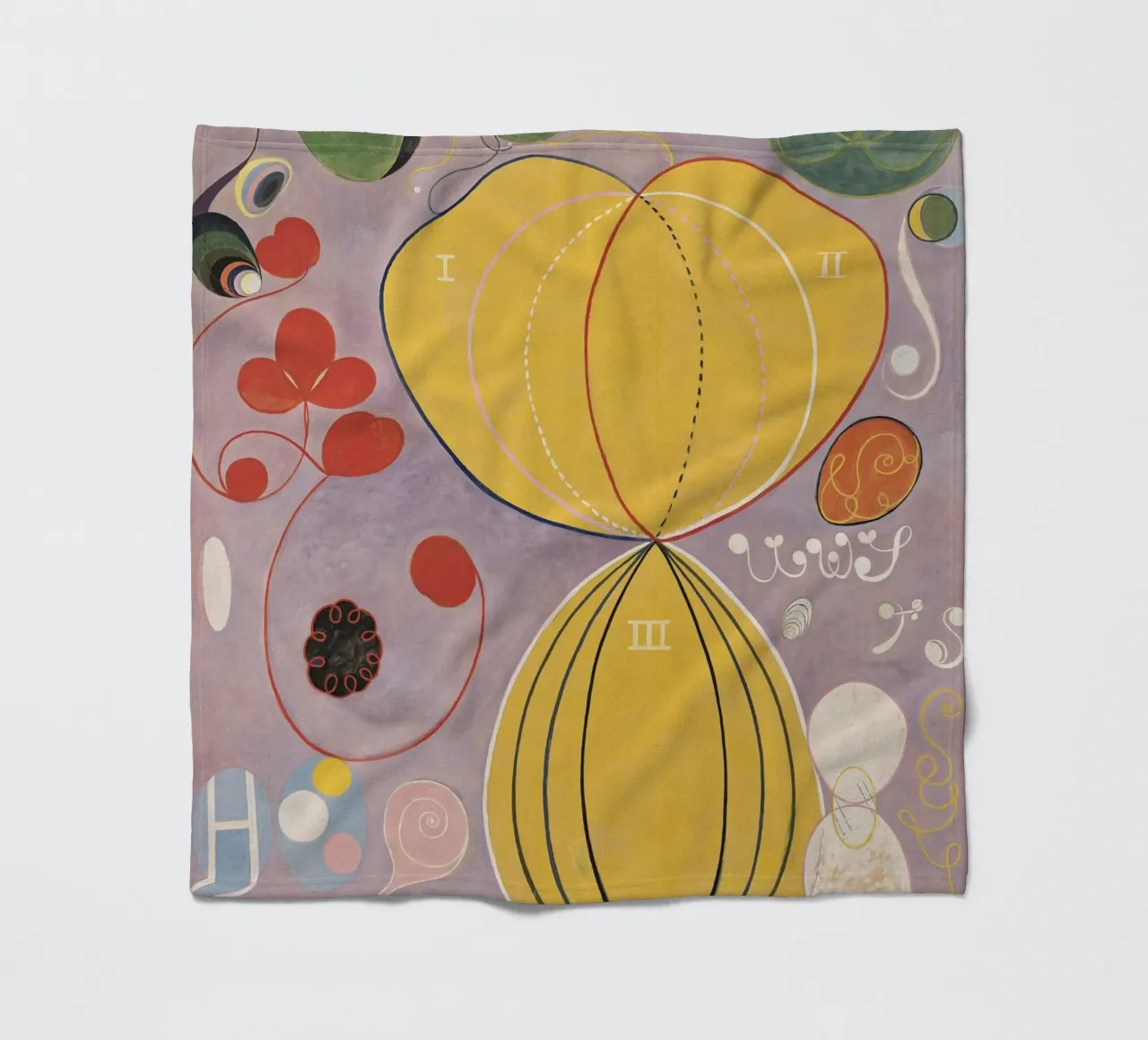 HILMA AF KLINT abstrakte Formulare Fleecedecke von Hilma HIll