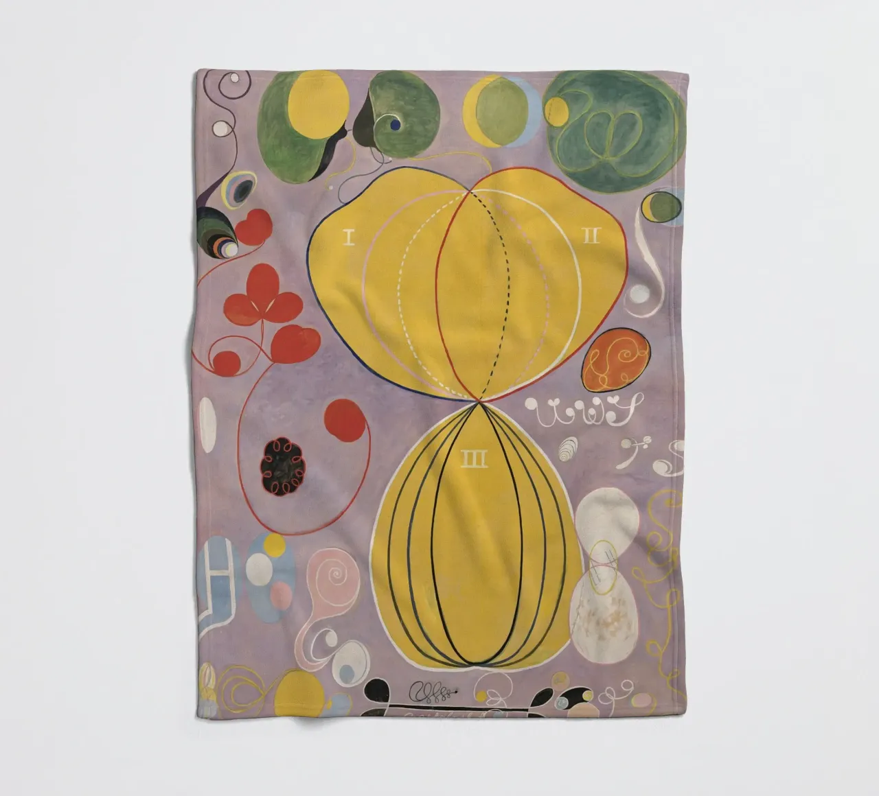 HILMA AF KLINT abstrakte Formulare Fleecedecke von Hilma HIll