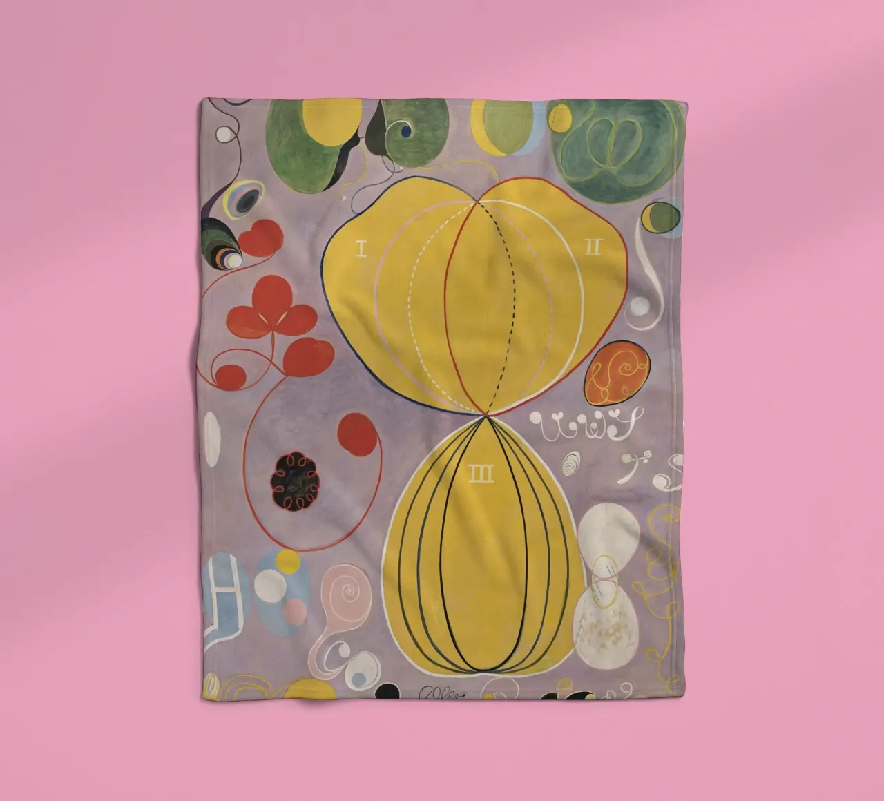 HILMA AF KLINT abstrakte Formulare Fleecedecke von Hilma HIll
