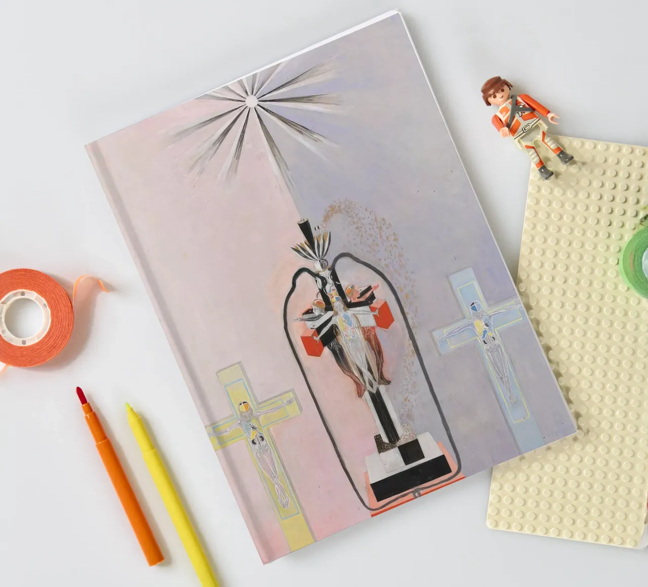 HILMA AF KLINT contrasting colors notebook by Hilma HIll
