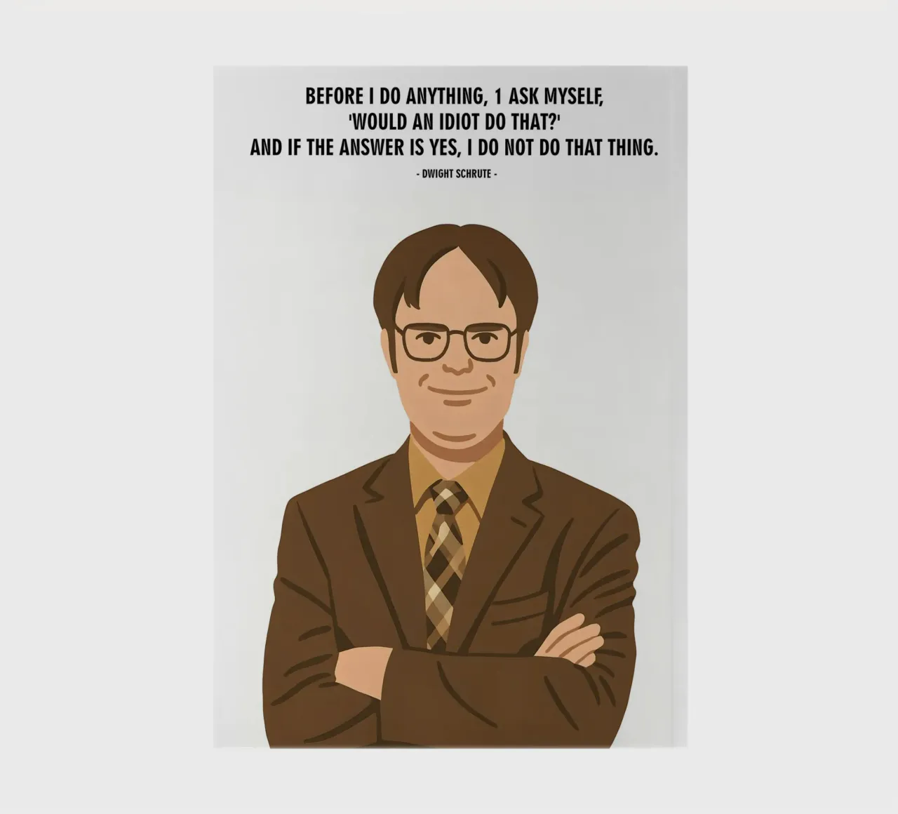 Dwight Schrute The Office quotes carnet de notes de MoviesArt
