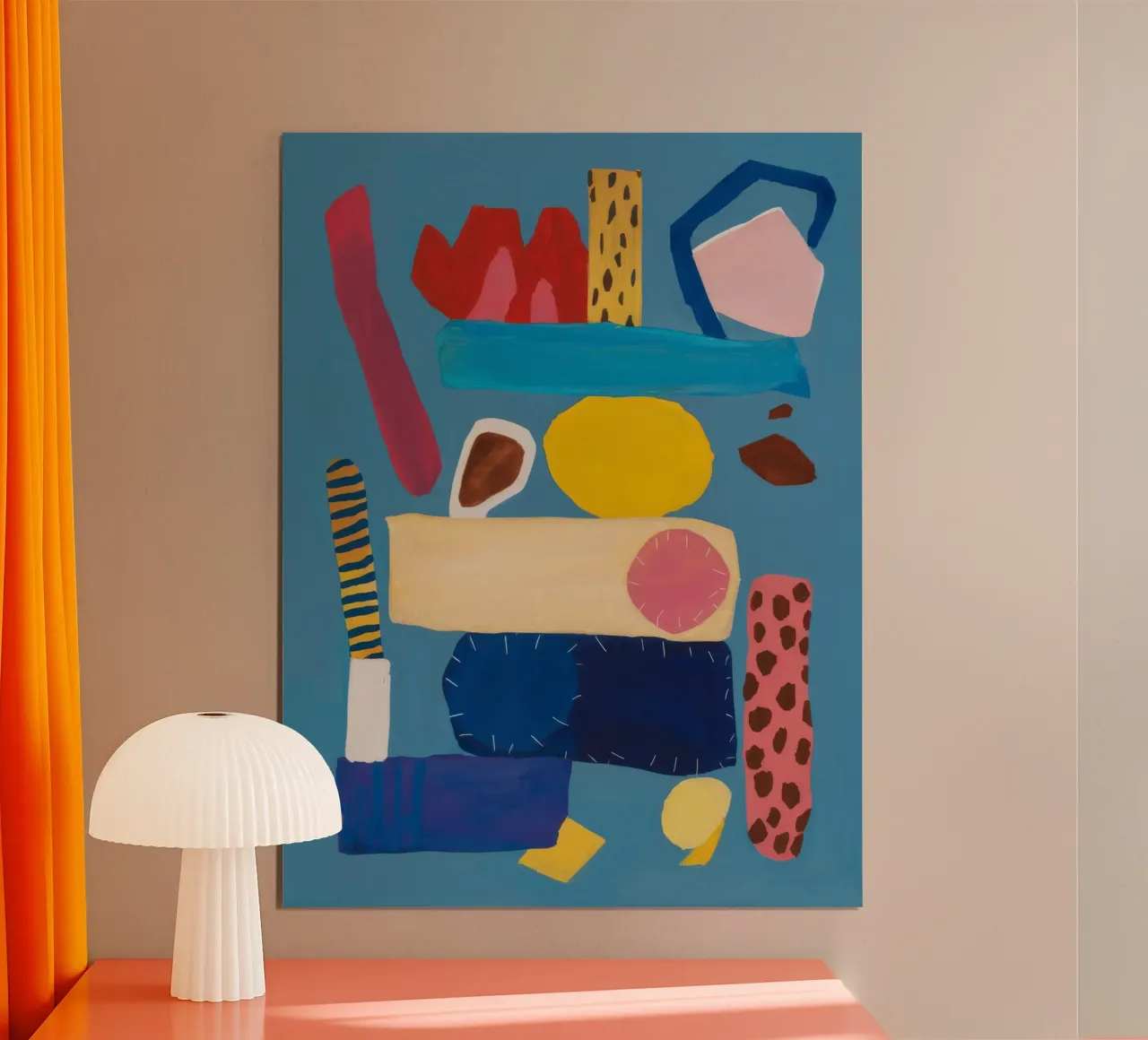 Armonia geometrica astratta poster con telaio in alluminio da Haven Mirage