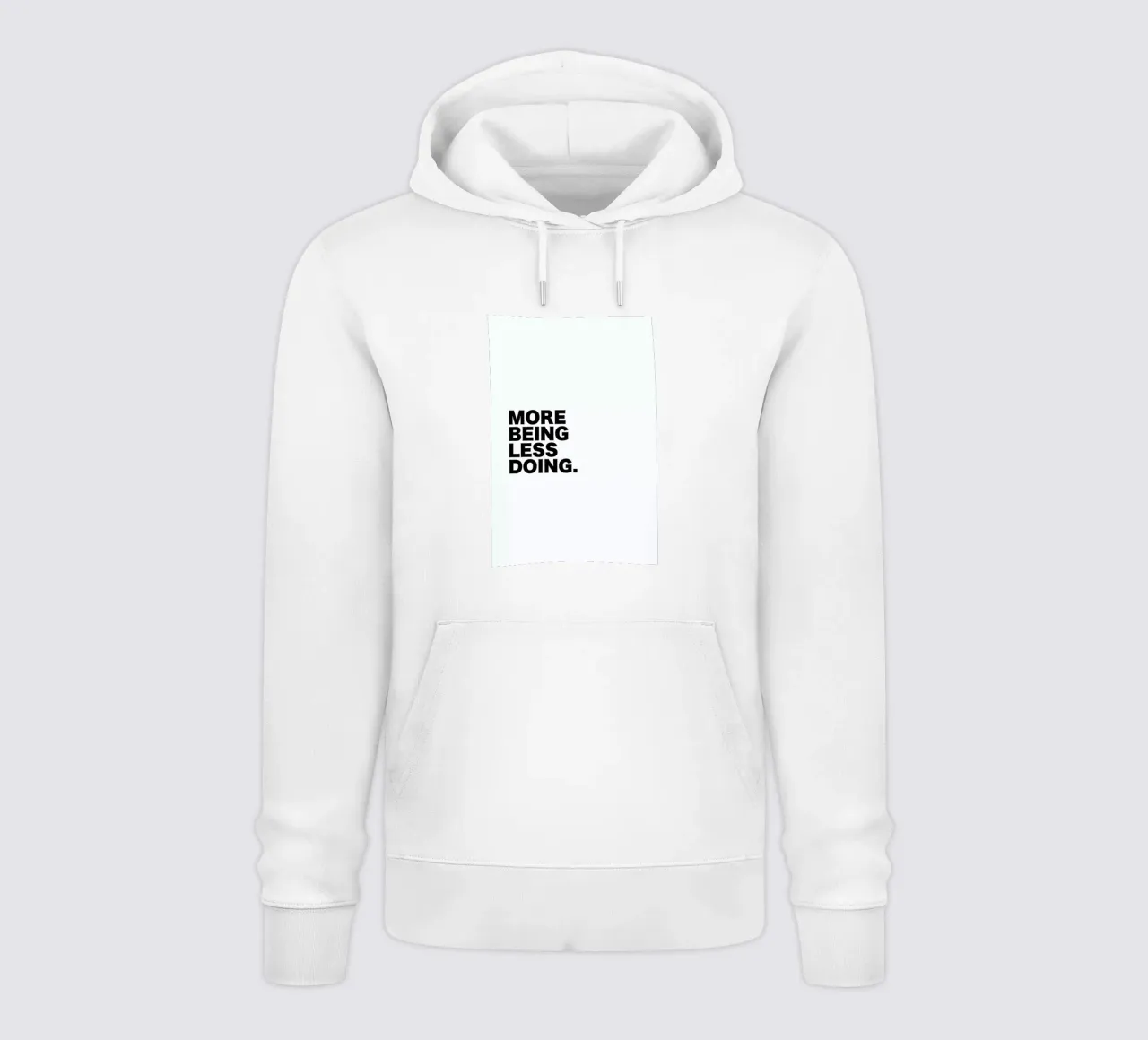 More Being Less Doing Quote felpa con cappuccio da George Griefy