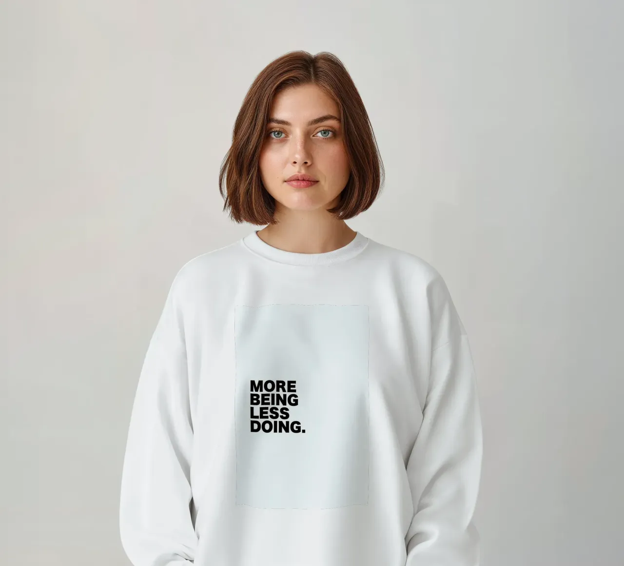 More Being Less Doing Quote sweat de George Griefy