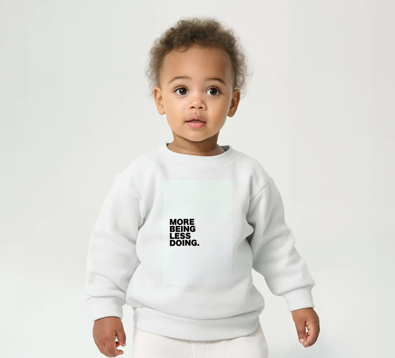 More Being Less Doing Quote felpa neonato da George Griefy