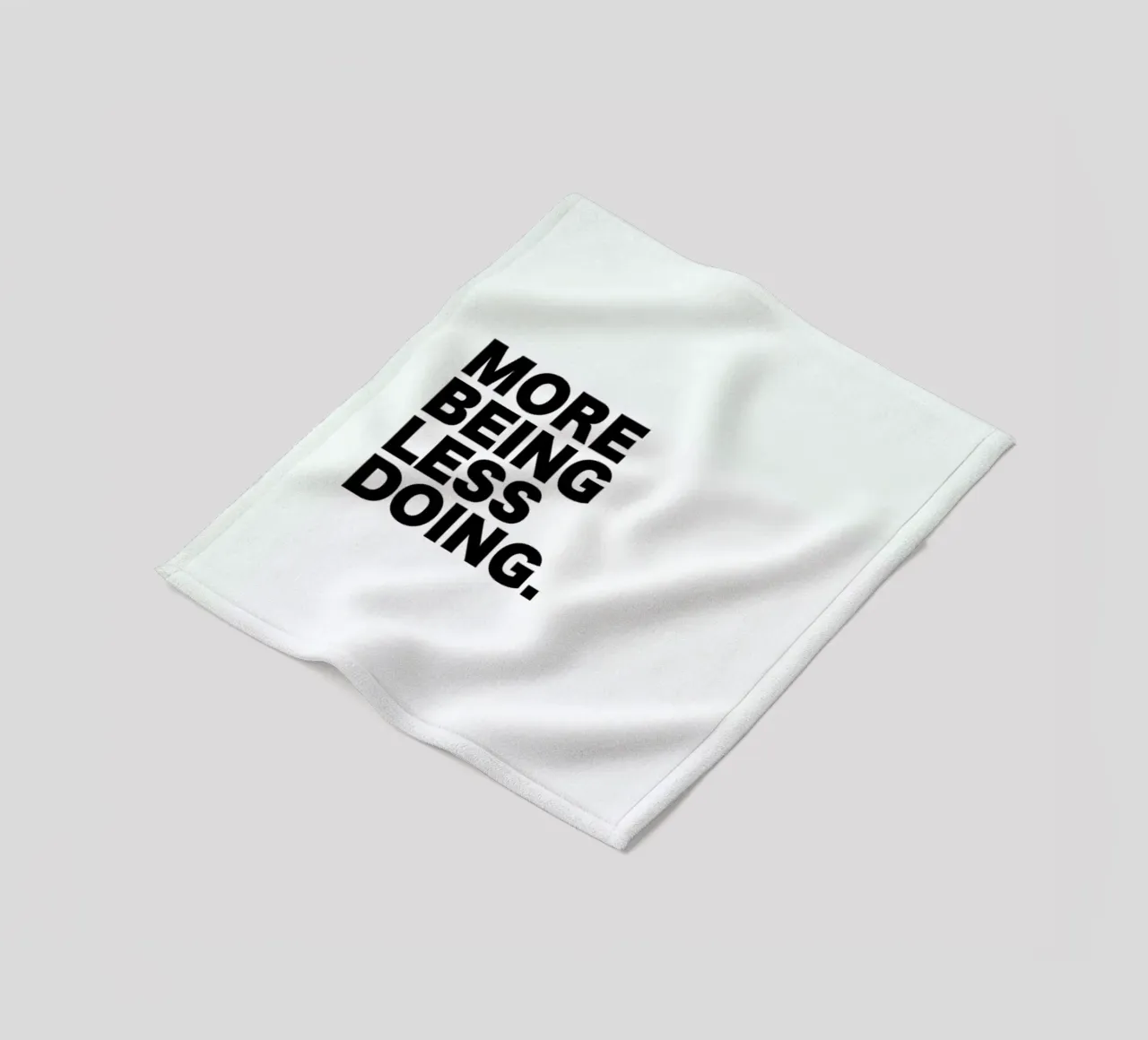 More Being Less Doing Quote coperta in pile da George Griefy