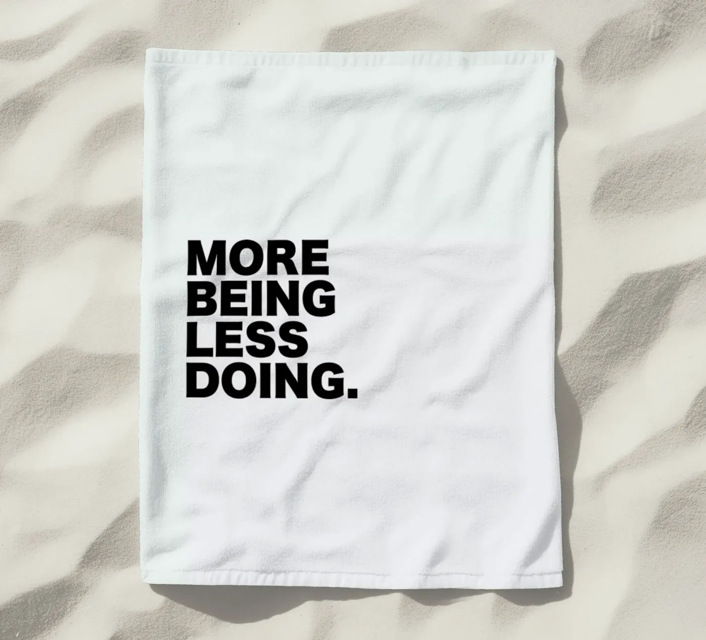 More Being Less Doing Quote telo mare da George Griefy