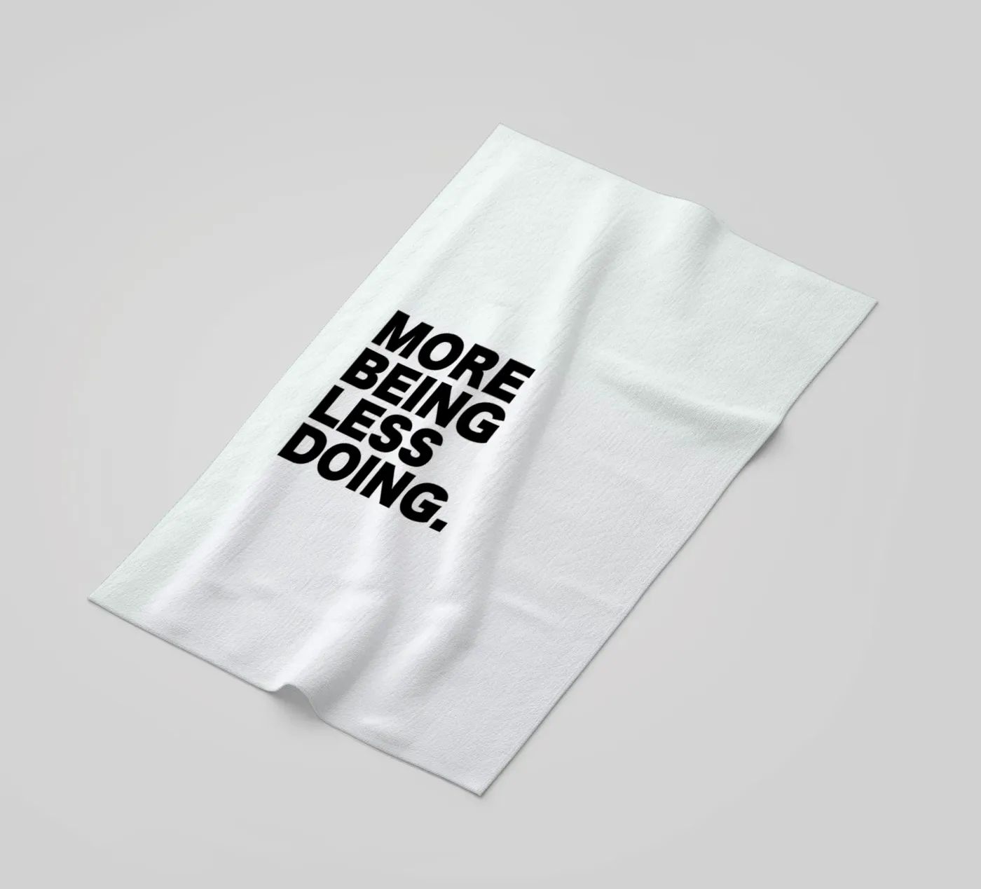 More Being Less Doing Quote telo mare da George Griefy