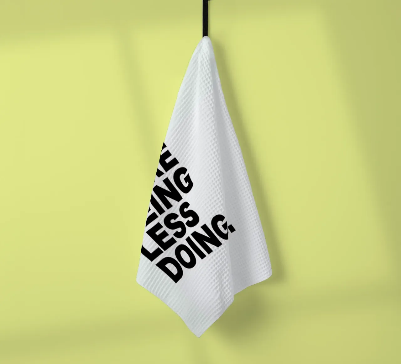 More Being Less Doing Quote theedoek van George Griefy