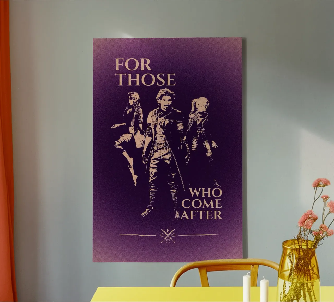 Clair Obscur  Motivational Quote tela con Cornice a cassetta da NextPixel