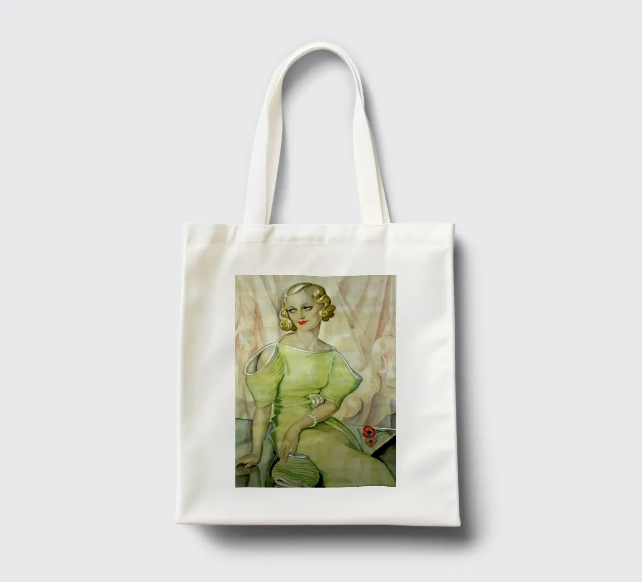 Gerda Wegener - Eva Heramb borsa in juta da Vintage by JUNIQE