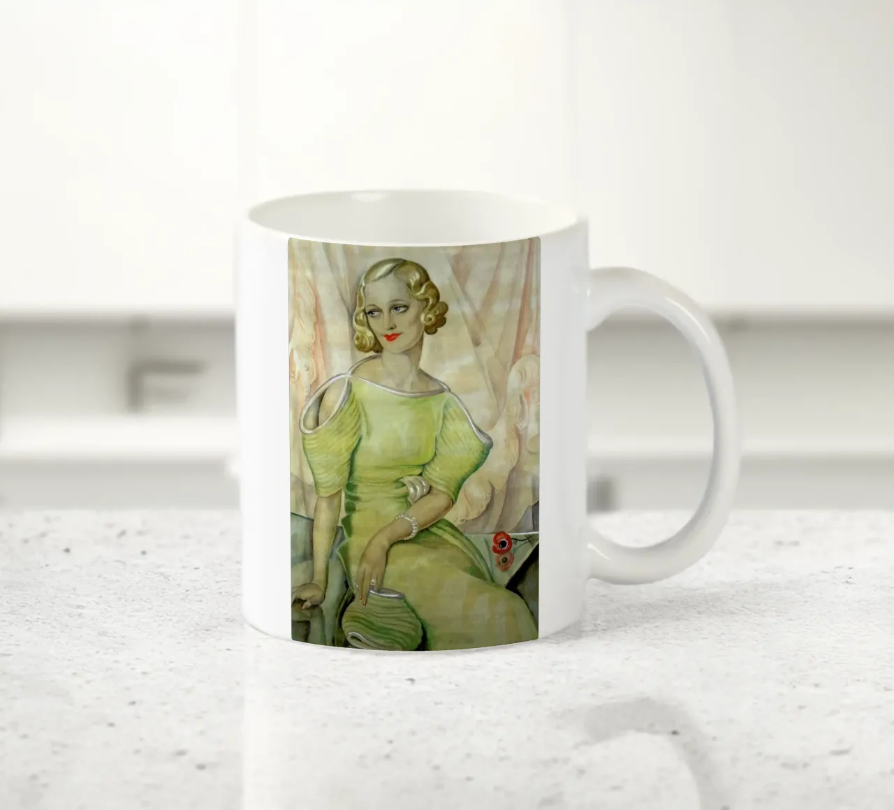 Gerda Wegener - Eva Heramb tazza in ceramica da Vintage by JUNIQE