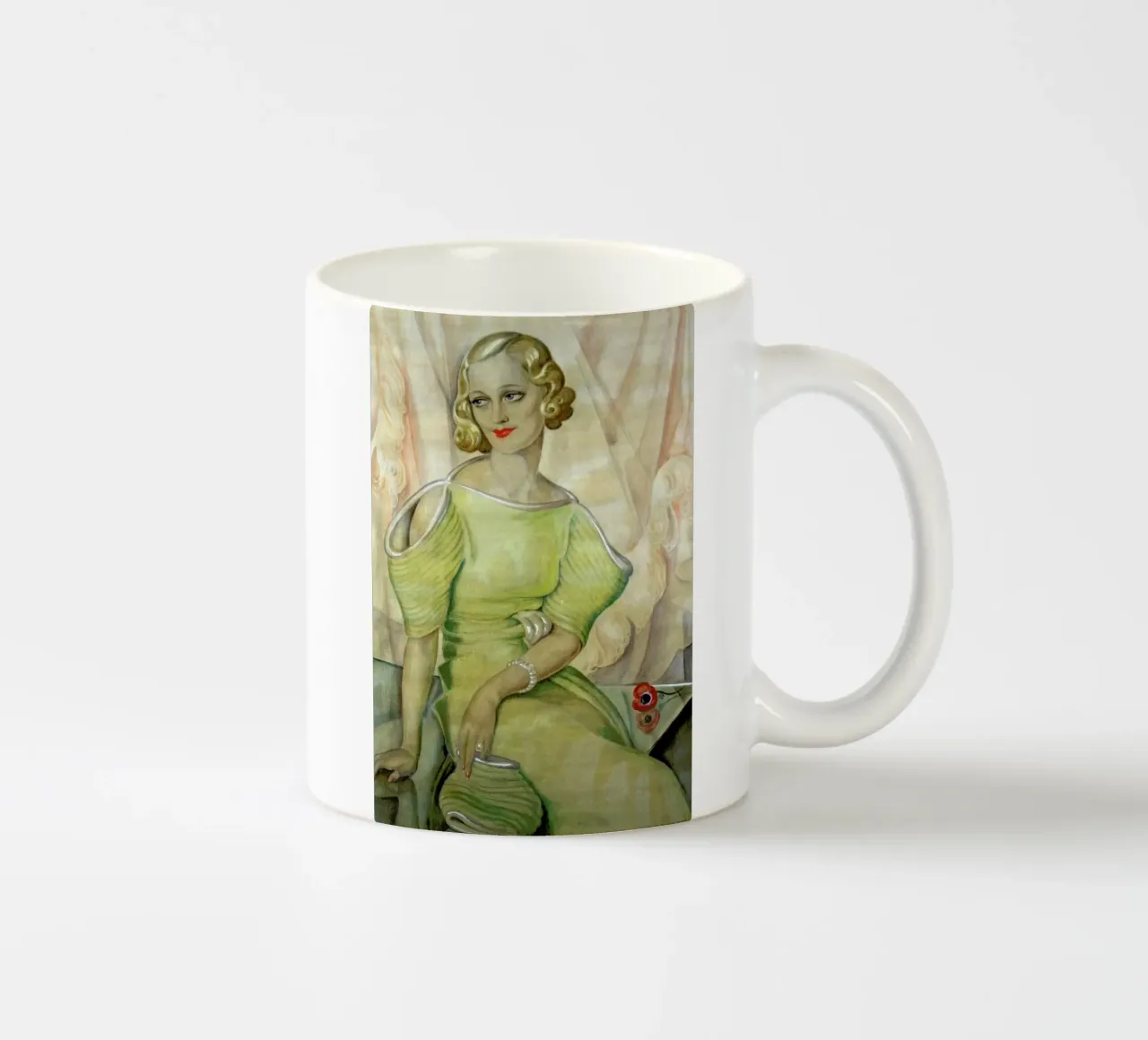 Gerda Wegener - Eva Heramb tazza in ceramica da Vintage by JUNIQE