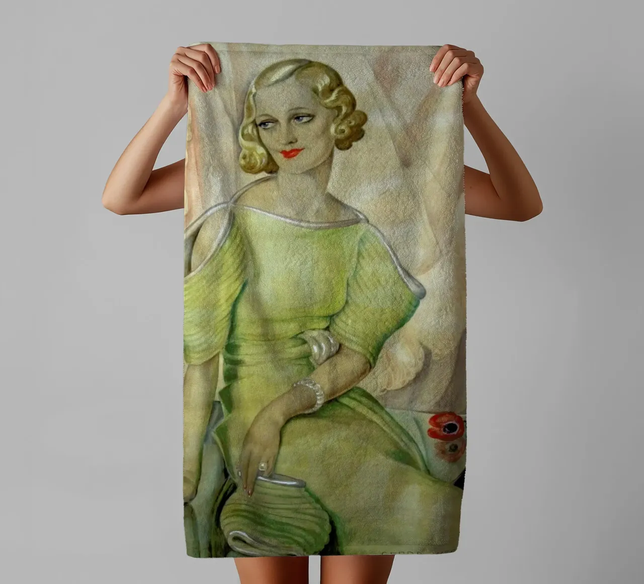 Gerda Wegener - Eva Heramb asciugamano da bagno da Vintage by JUNIQE