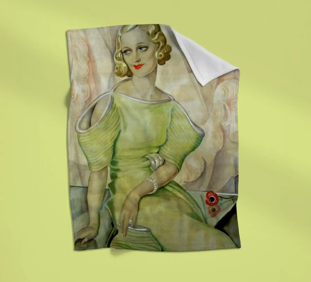 Gerda Wegener - Eva Heramb coperta in pile da Vintage by JUNIQE