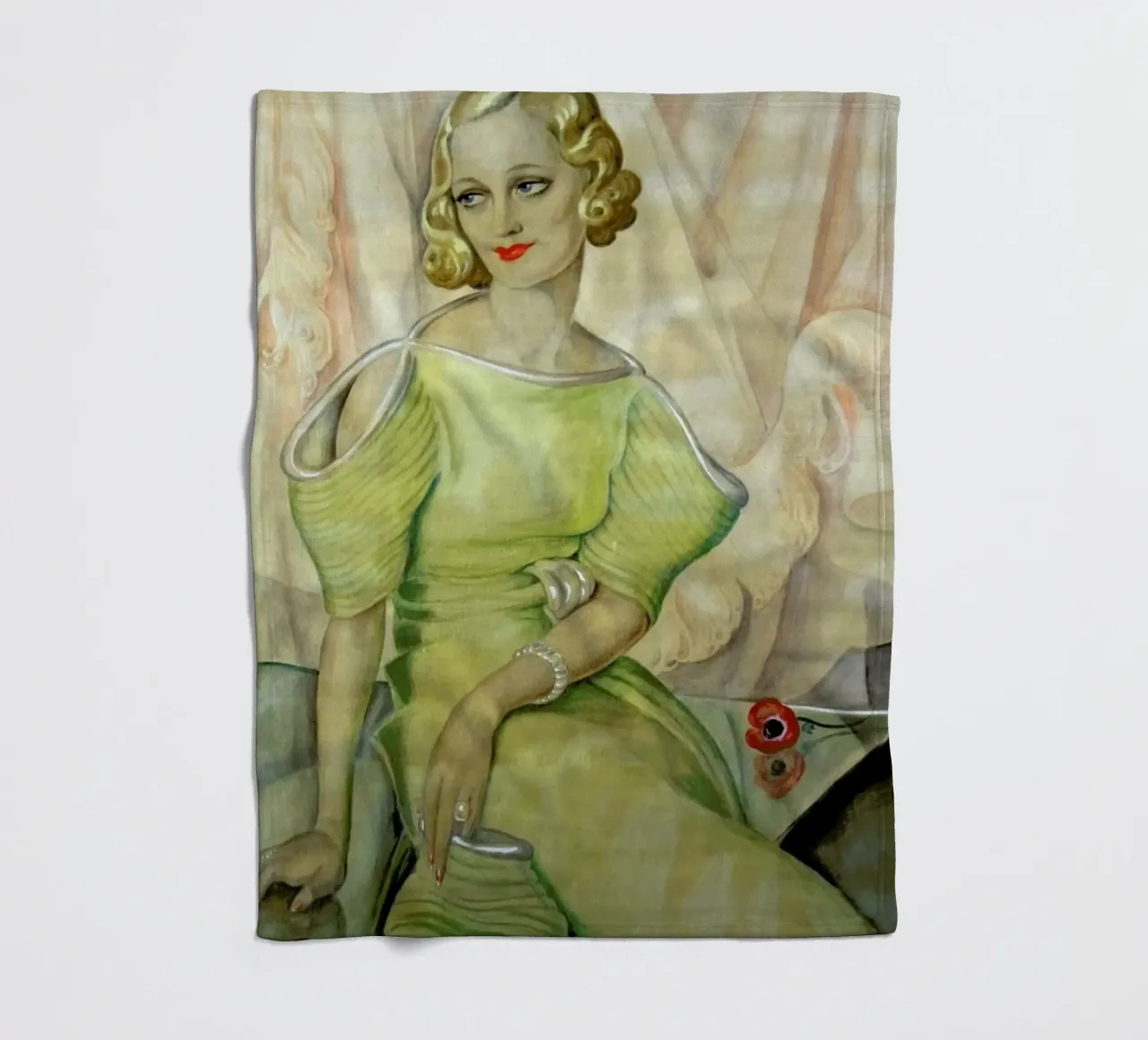 Gerda Wegener - Eva Heramb coperta in pile da Vintage by JUNIQE
