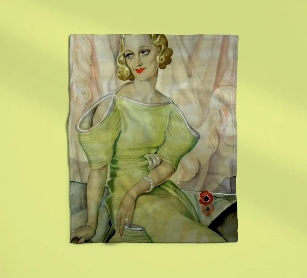 Gerda Wegener - Eva Heramb coperta in pile da Vintage by JUNIQE